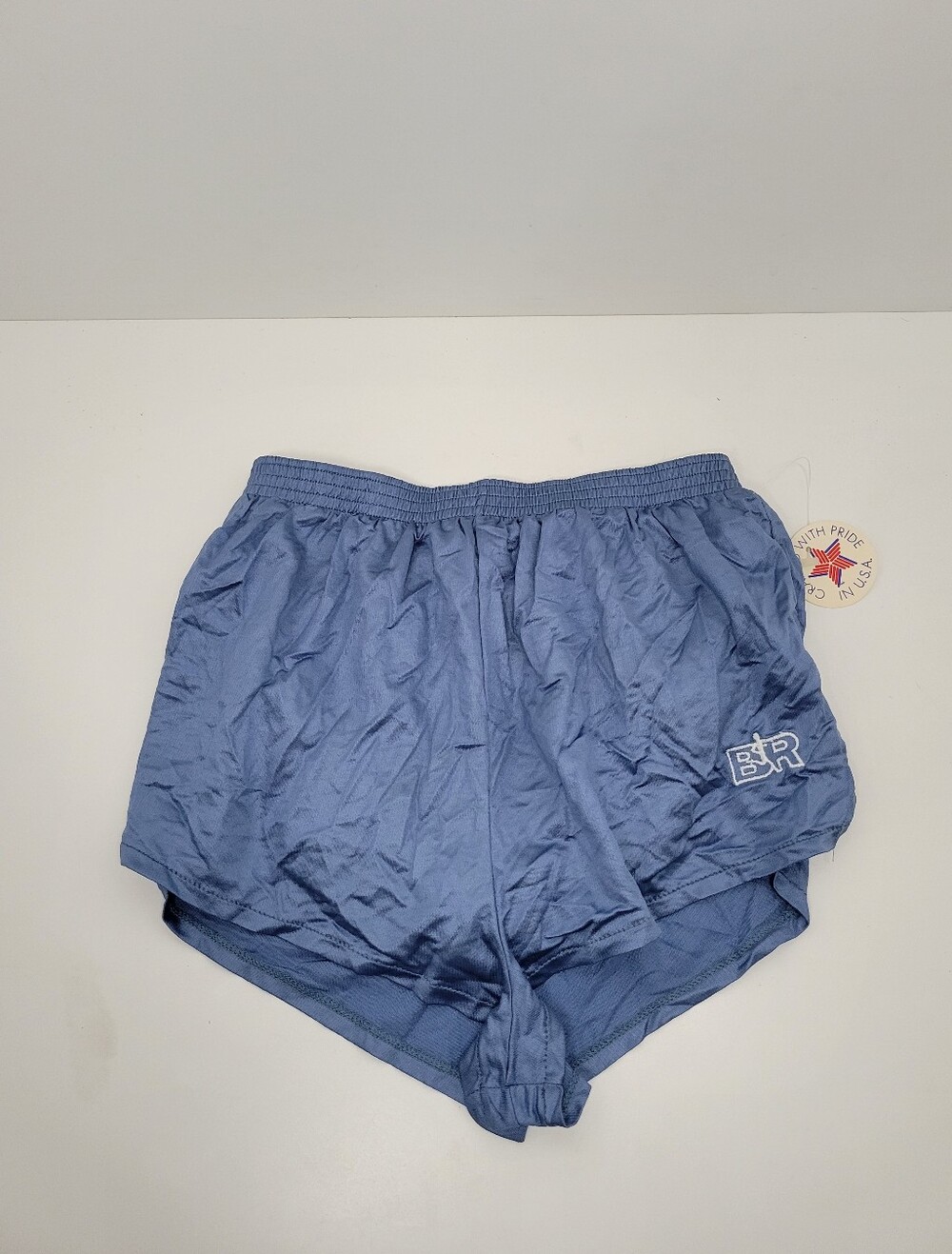 Vtg Bill Rodgers Blue Running Shorts Built-in Lining Women Size M NOS USA Made